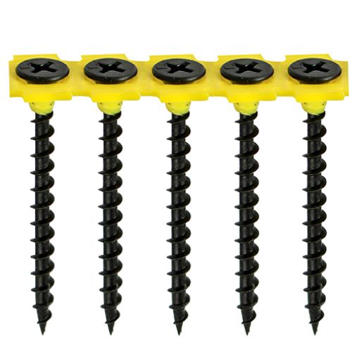 Picture of 3.5 x 45mm Collated Black Drywall Screws (1000)
00045COLDYS
