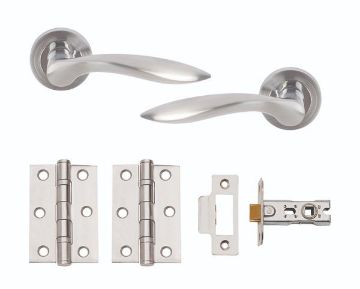Picture of OPEN "Fast-Fit" Door Furniture Pack SCP/PSS
PBX2020 (includes handles, latch & 2x hinges)