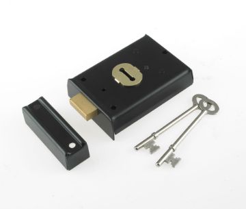 Picture of Yale P402 Rim Deadlock Black Japanned
P-402-BK