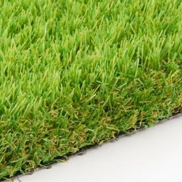 Roll of lush, green 38mm softy artificial grass, showcasing a dense, natural-looking pile ideal for gardens, play areas, and landscaping projects
