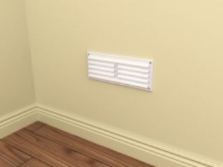 Picture of Timloc 9" x 9" White Plastic Louvre Grille
1212W