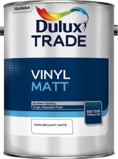 Picture of Dulux Trade Vinyl Matt Pure Brilliant White 2.5 Litre
5149182