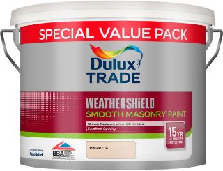 Picture of Dulux Trade Weathershield Smooth Masonry Magnolia 7.5 Litre
5583720