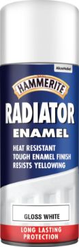 Picture of Hammerite Radiator Enamel Gloss White Aerosol 400ml 
5084780