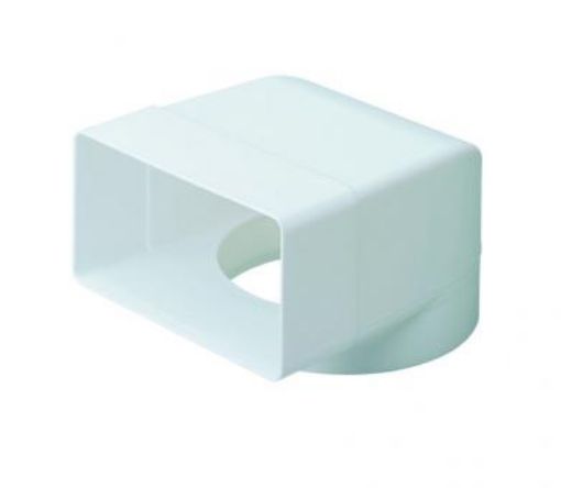 Picture of Domus 110mm x 54mm Flat Channel Bend with 100mm Socket
40030