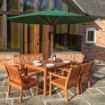 Picture of Willington Green Wooden Parasol 
PAR27GRN