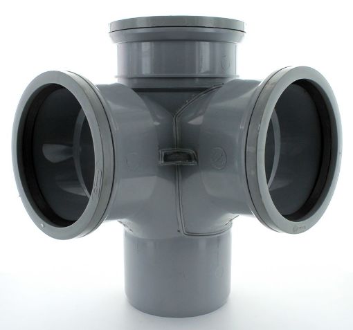Picture of Hunter 110mm Grey 92.5 Corner Branch Push Fit
GS296