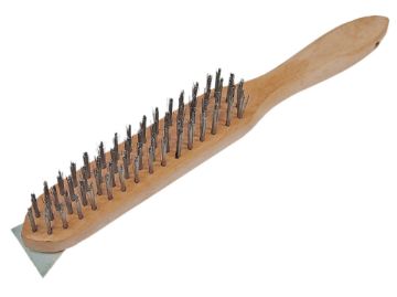 Picture of Faithfull 4 Row Heavy Duty Wire Brush With Scraper
FAI6804S