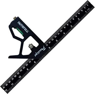 Picture of Faithfull 150mm Prestige Black Aluminium Combination Square
FAICS150CNC