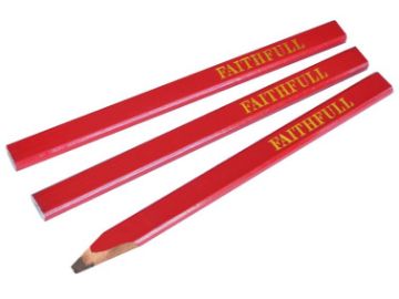 Picture of Faithfull Carpenters Pencils Red Medium (3)
FAICPR