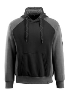Picture of MASCOT® UNIQUE Hoodie Black/Dark Anthracite 4XL 
50572-963-0918