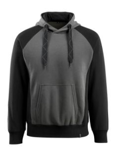 Picture of MASCOT® UNIQUE Hoodie Dark Anthracite/Black L 
50572-963-1809