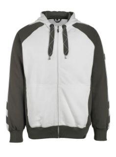 Picture of MASCOT® UNIQUE Hoodie with zipper Black/Dark Anthracite 2XL 
50566-963-0918