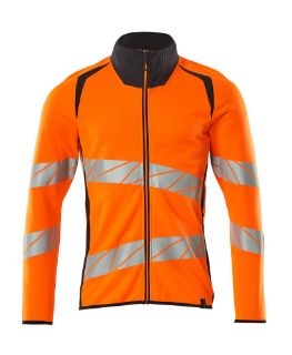 Picture of MASCOT® ACCELERATE SAFE Sweatshirt with zipper Hi-Vis Orange/Dark Navy 2XL 
19184-781-14010