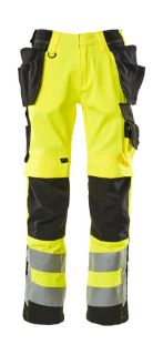 Picture of MASCOT® SAFE SUPREME Trousers with holster pockets Hi-Vis Yellow/Black L35 W34.5 CORDURA®
15531-860-1709