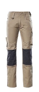 Picture of MASCOT® UNIQUE Trousers with kneepad pockets Light Khaki/Black L35 W32.5 CORDURA®
12679-442-5509