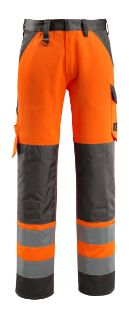Picture of MASCOT® SAFE LIGHT Trousers with kneepad pockets Hi-Vis Orange/Dark Anthracite L32 W38.5 
15979-948-1418