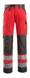 Picture of MASCOT® SAFE LIGHT Trousers with kneepad pockets Hi-Vis Red/Dark Anthracite L30 W30.5 
15979-948-22218