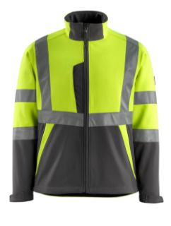 Picture of MASCOT® SAFE LIGHT Softshell Jacket Hi-Vis Yellow/Dark Anthracite L 
15902-253-1718