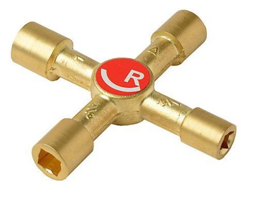 Picture of Rothenberger 4-Way Brass Multi Purpose Key
80002