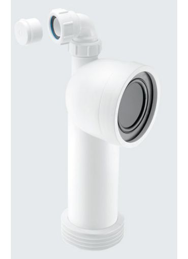 Picture of McAlpine 110mm 90 Degree Bent Pan Connector with Boss
WC-CON8V
