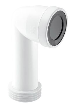 Picture of McAlpine 110mm 90 Degree Bent Pan Connector with Extended Inlet
WC-CON8E
