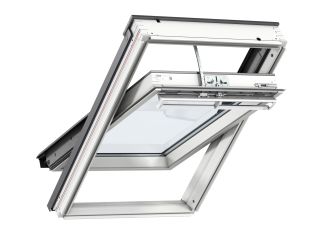 Picture of Velux 550mm x 780mm White Painted INTEGRA Solar Electric Centre Pivot Window with Anti-Dew Glazing
GGL CK02 206630