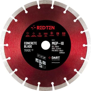 Picture of DART Red Ten MGP-10 115Dmm x 22B Diamond Blades (3)
DB00126