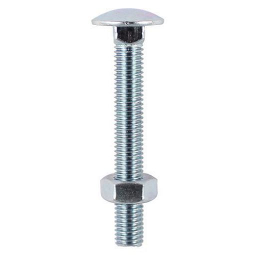 Picture of M10 x 130mm Carriage Bolt & Hex Nut - BZP
10130CB (25)