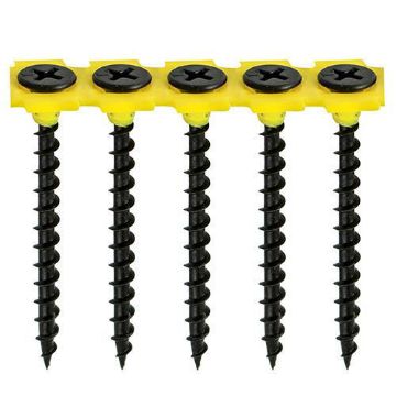 Picture of 3.5 x 38mm Collated Black Drywall Screws (1000)
00038COLDYS