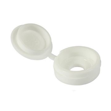 Picture of 3.5mm - 5mm Screw Small Hinged White Cover Cap (100)
SHCCWHITEP