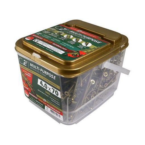 Picture of 5.0 x 70mm C2 Multi Purpose Screws PZ2 CSK - ZYP (375)
50070C2TUB
