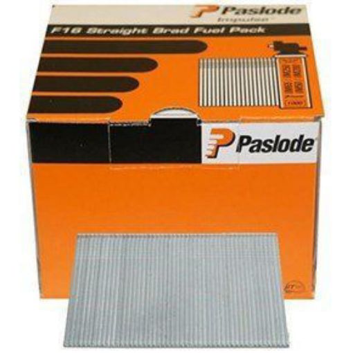 Picture of Paslode F16 x 50mm Electro Galvanised Straight Brads (2,000) for IM65 Nailer plus 2 x Series-i fuel cells
921591