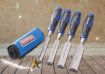 Picture of Faithfull 4 Piece Chisel Set in Roll
FAIWCSGS4CR
