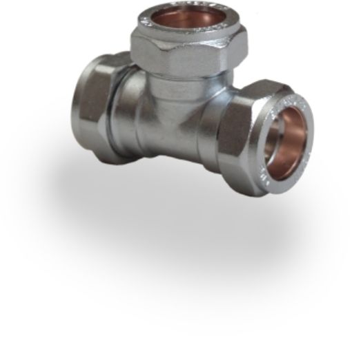 Picture of 15mm Chrome Compression Tee 
321060