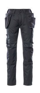 Picture of MASCOT® UNIQUE Trousers with holster pockets Black L32 W28 CORDURA®
17731-442-09