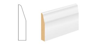 Picture of 18mm x 68mm x 4.2m White Primed MDF Chamfered & Round Architrave FSC
SLKSR018068