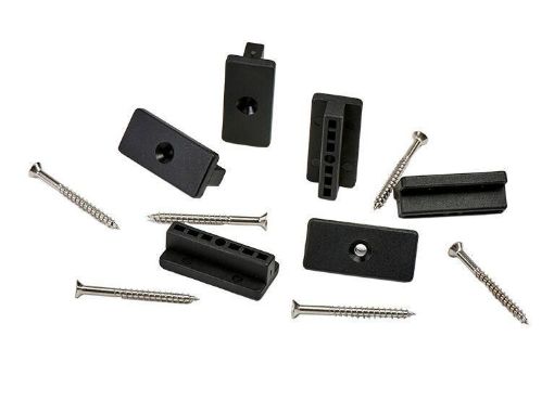 Picture of Cladco Decking Fixings T-Clips & M4 x 45mm Screws (100 Pack)
FIXWPC45T (leaves approx 4mm gap between boards) (20)