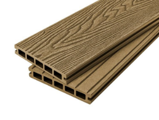 Picture of Cladco Woodgrain 25mm x 150mm Dual Sided Decking Board Teak 3.6m
WPCHWT36