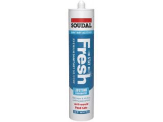 Picture of Soudal Stay Fresh Acetoxy Anti-Mould Silicone Clear 290ml
121648