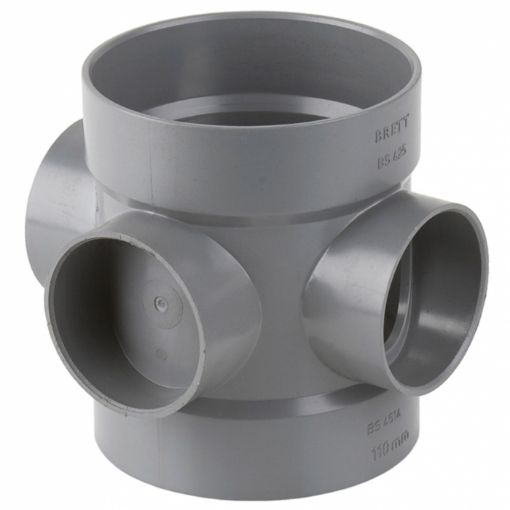 Picture of Brett Martin 110mm Grey Short Boss Pipe
BS425G
