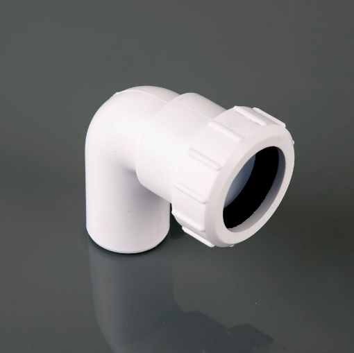 Picture of Brett Martin 32mm White Compression 90° Swivel Elbow
W408 (10)