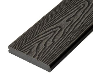 Picture of Cladco Woodgrain 25mm x 150mm Dual Sided Bullnose Decking Board Charcoal 4m
WPCSB40B