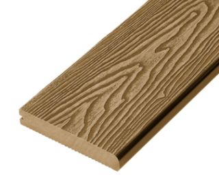 Picture of Cladco Woodgrain 25mm x 150mm Dual Sided Bullnose Decking Board Teak 4m
WPCST40B