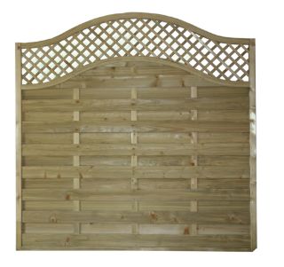 Picture of Sussex Wave Fence Panel Treated Green 1.8m x 0.9m
