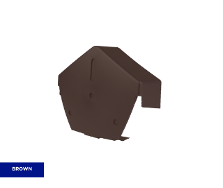 Picture of Timloc Universal Dry Fix Angled Ridge End Cap Brown