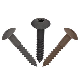 Picture of Piranha Coloured Screws Brown Cedar